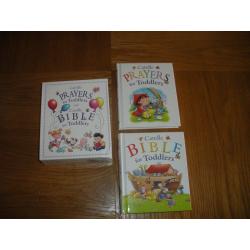 NEW Prayers and Bible for Toddlers Book Set, Christening/Baptism/Communion Gift