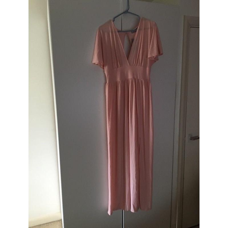 Pink maxi dress size 12