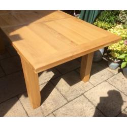 Solid Oak Extending Dining Table.