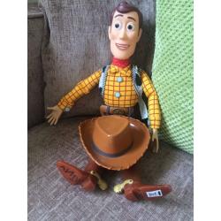 Talking woody doll with hat!