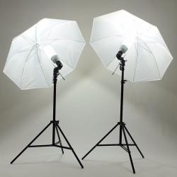 Photography Stand Kit Soft Speedlight Umbrella Light Bulbs