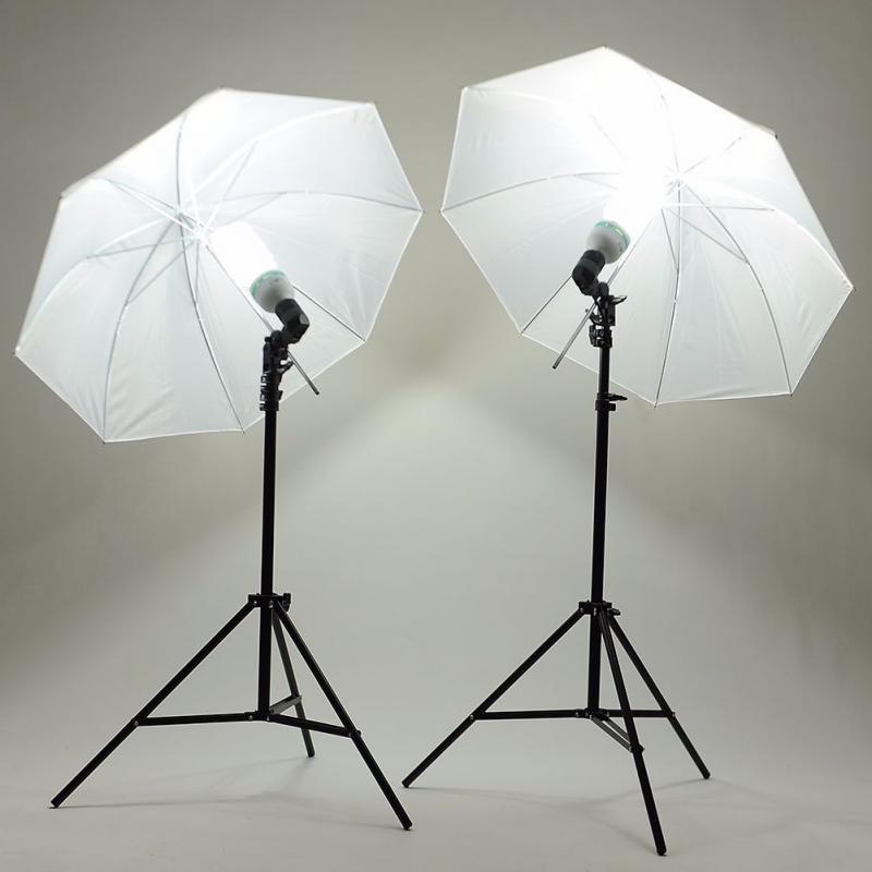 Photography Stand Kit Soft Speedlight Umbrella Light Bulbs
