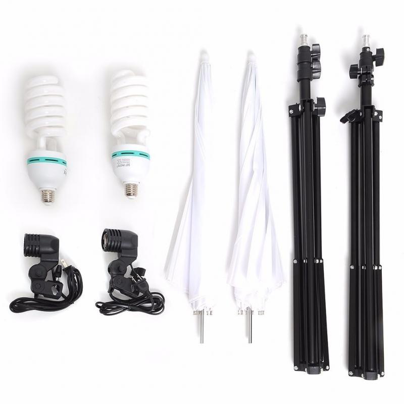 Photography Stand Kit Soft Speedlight Umbrella Light Bulbs