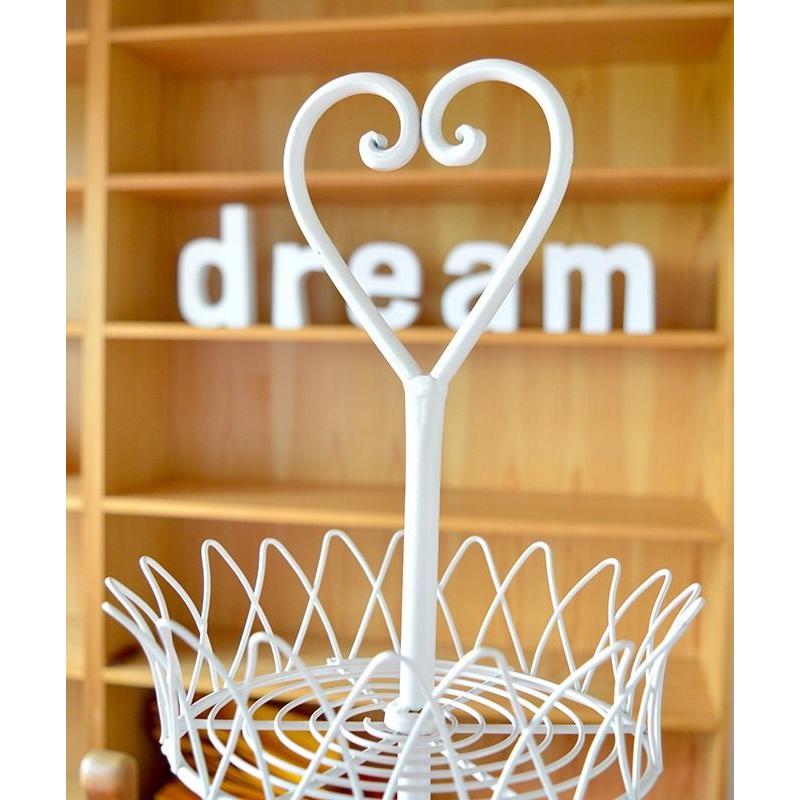 Large Metal Cake Stand - shabby chic/rustic
