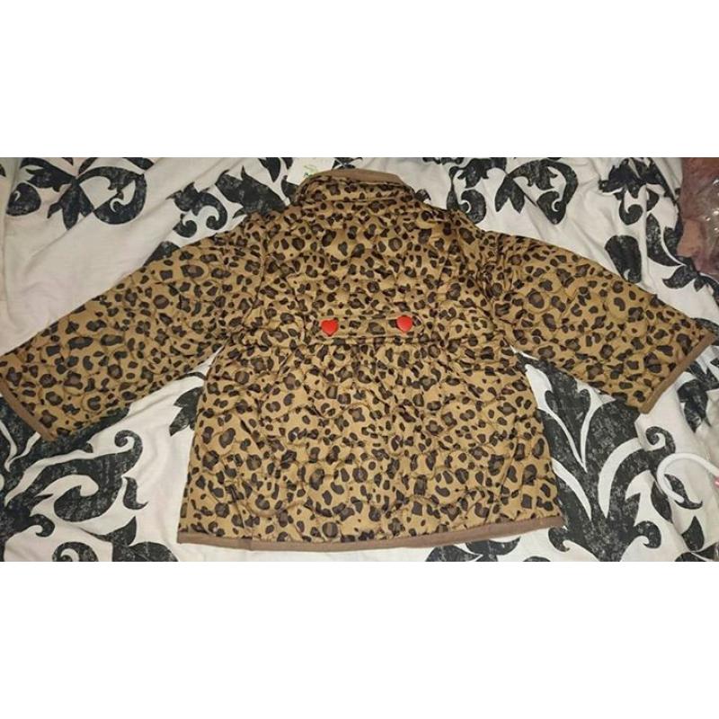 leopard print minnie mouse jacket age 18-24months