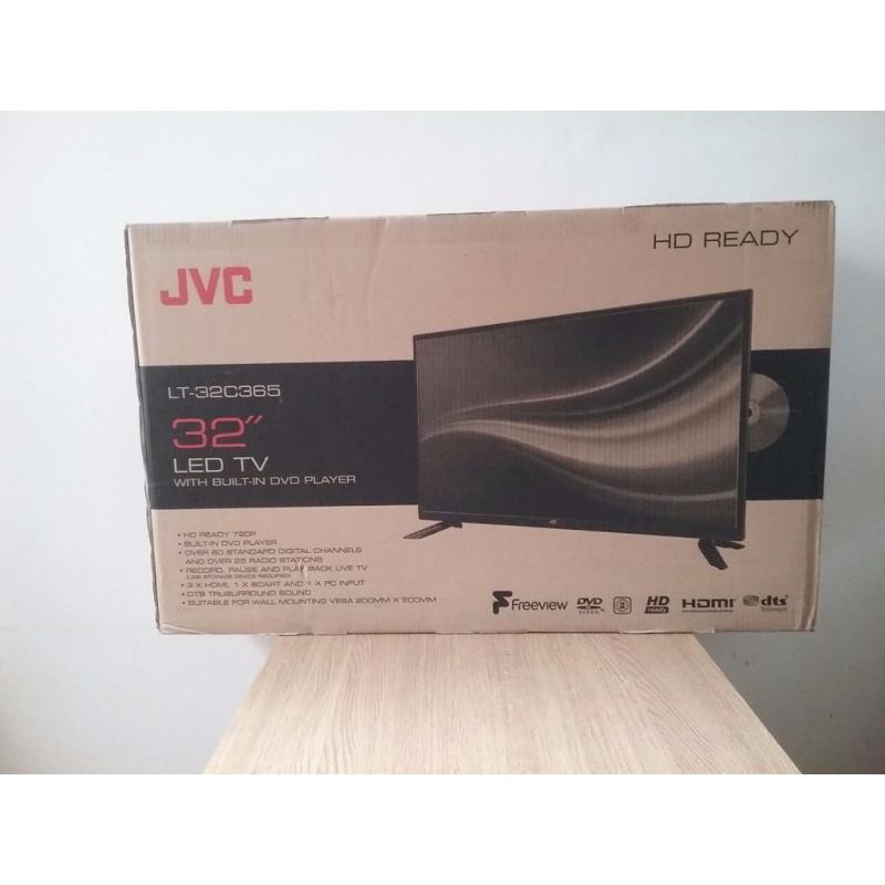 JVC HD Ready 32" LED TV with DVD Player