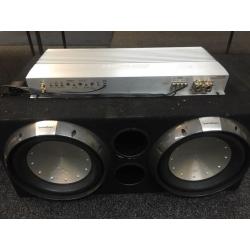 Rockford fosgate t1d212 subwoofers /ground zero gzna 2850xii