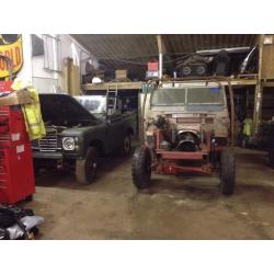 Land rover series 3 and bobtail range rover projects