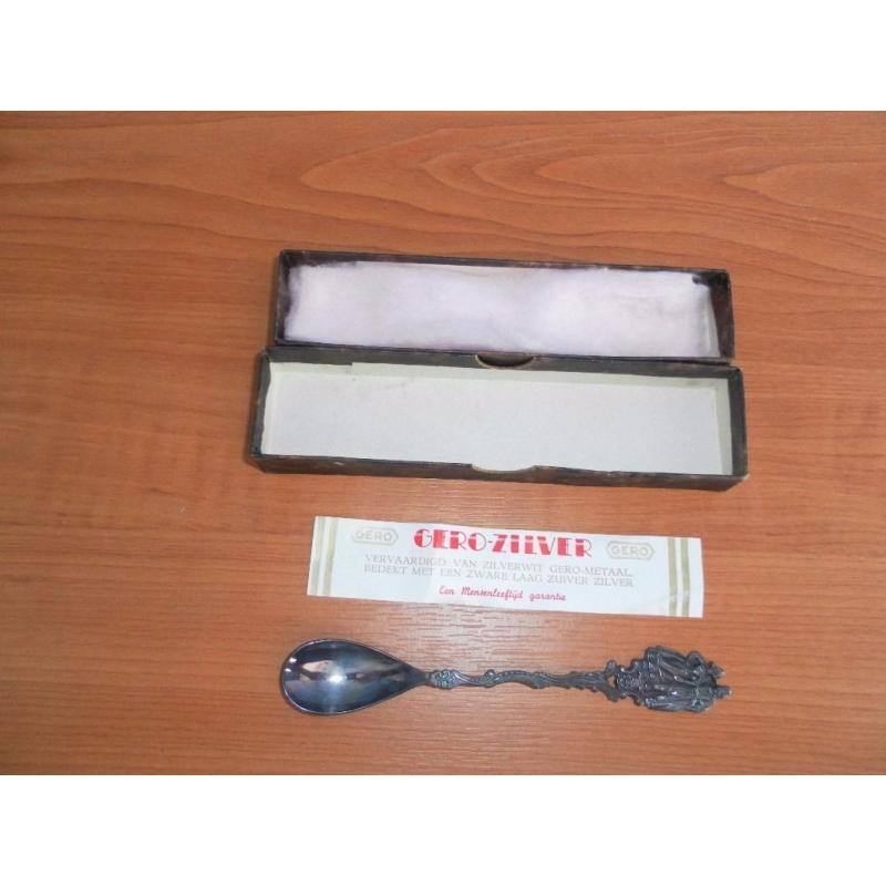 Vintage Dutch Gero-Zilver Spoon, Boxed
