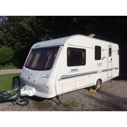 Elddis Spey (Avante 524) 2003, 4 berth caravan plus awning and all extras - great value starter van.