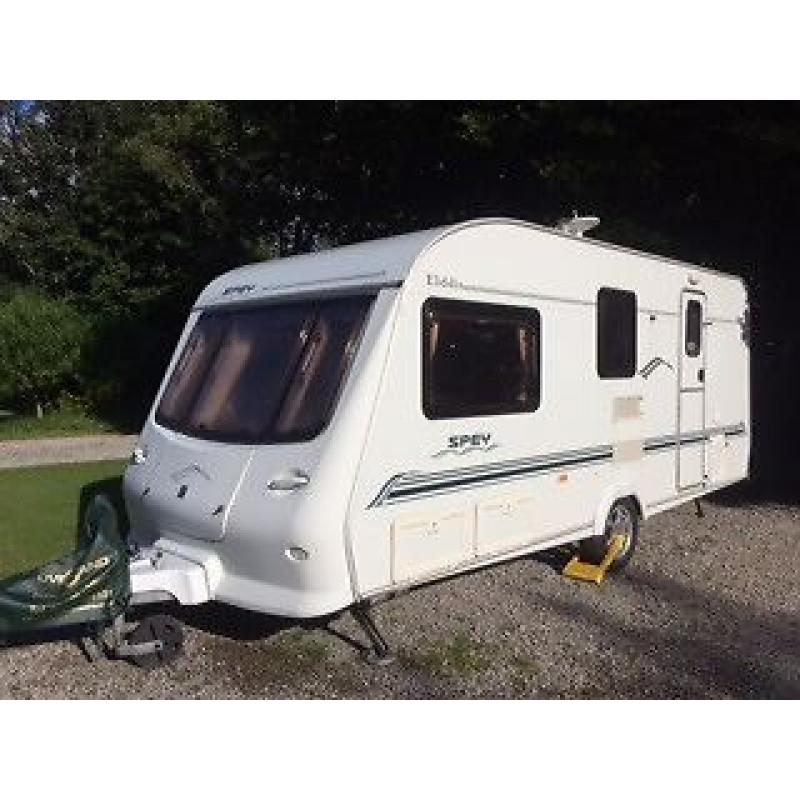 Elddis Spey (Avante 524) 2003, 4 berth caravan plus awning and all extras - great value starter van.