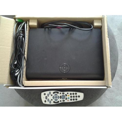 Sky+ HD box with cables and remote control