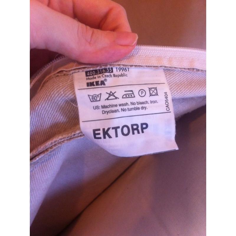 IKEA 2 SEATER EKTORP SOFA - Beige covers - collect by Saturday 23 July