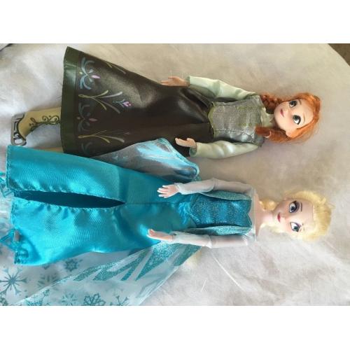 elsa and anna ice skating dolls