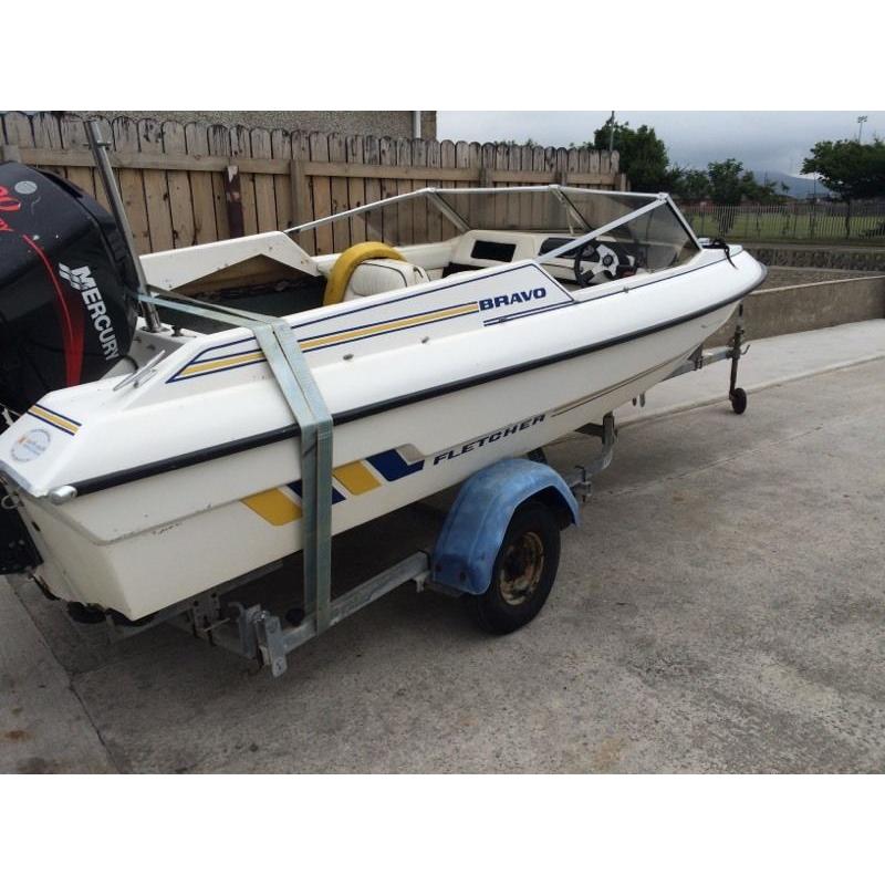 Fletcher bravo( hull & trailer )16/17ft