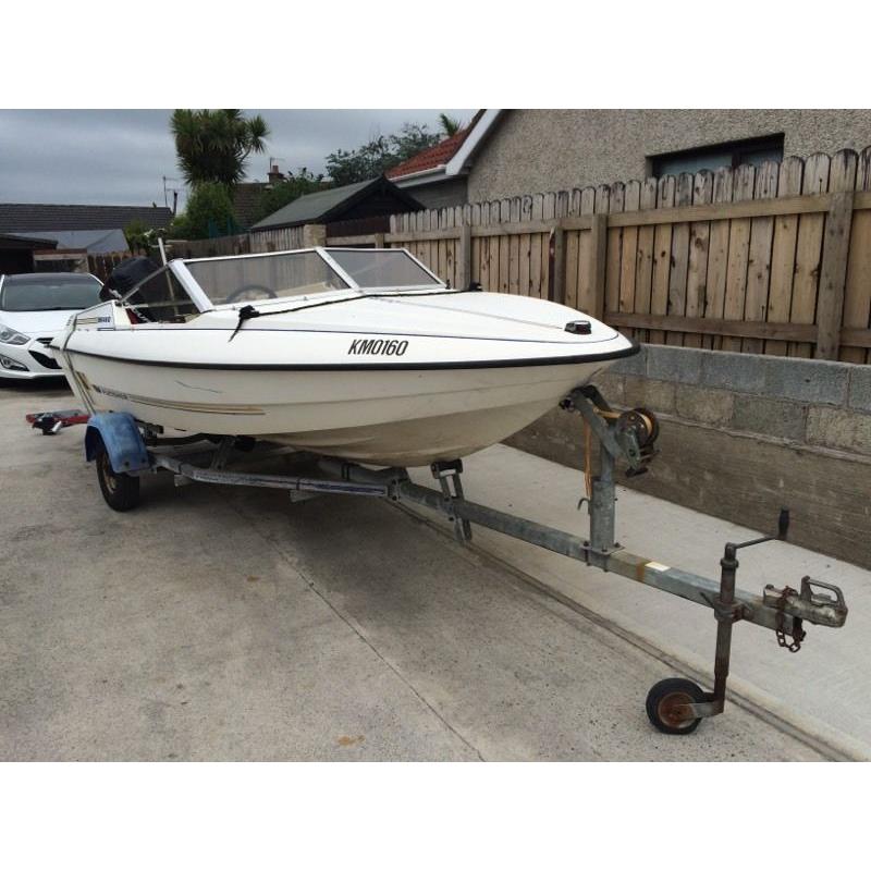 Fletcher bravo( hull & trailer )16/17ft