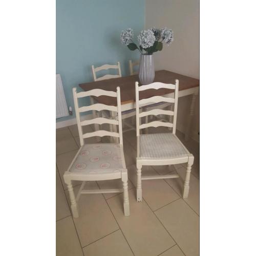 Dining table and 4 chairs