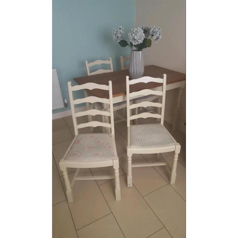 Dining table and 4 chairs