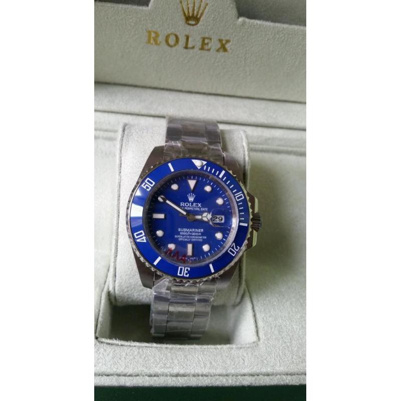 *ROLEX SUBMARINER STAINLESS BLUE* AUTOMATIC SWISS MADE