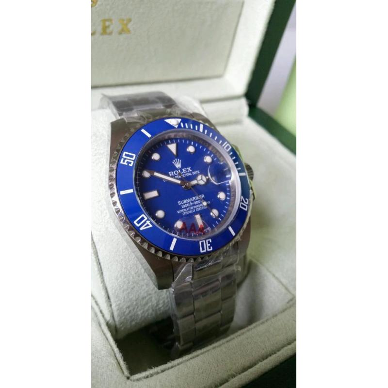 *ROLEX SUBMARINER STAINLESS BLUE* AUTOMATIC SWISS MADE