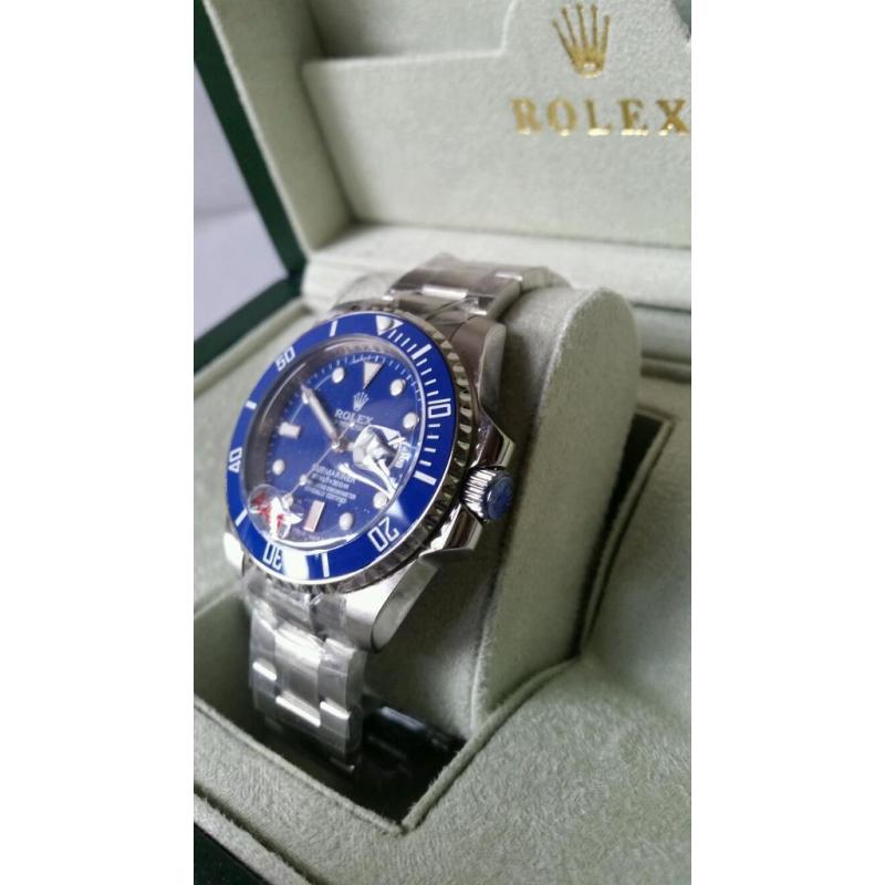 *ROLEX SUBMARINER STAINLESS BLUE* AUTOMATIC SWISS MADE