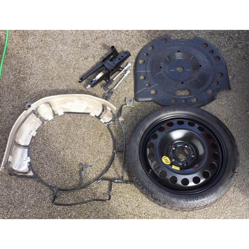 Vauxhall Zafira C Tourer Spare Wheel Mounting Cage Kit and space saver wheel tyre, jack, wrench