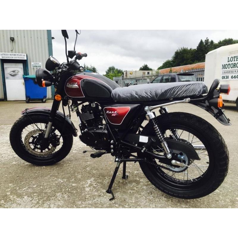 New Bullit Hunt S Bordeaux 125cc Motorcycle - 2 Year Parts Warranty Finance - Available