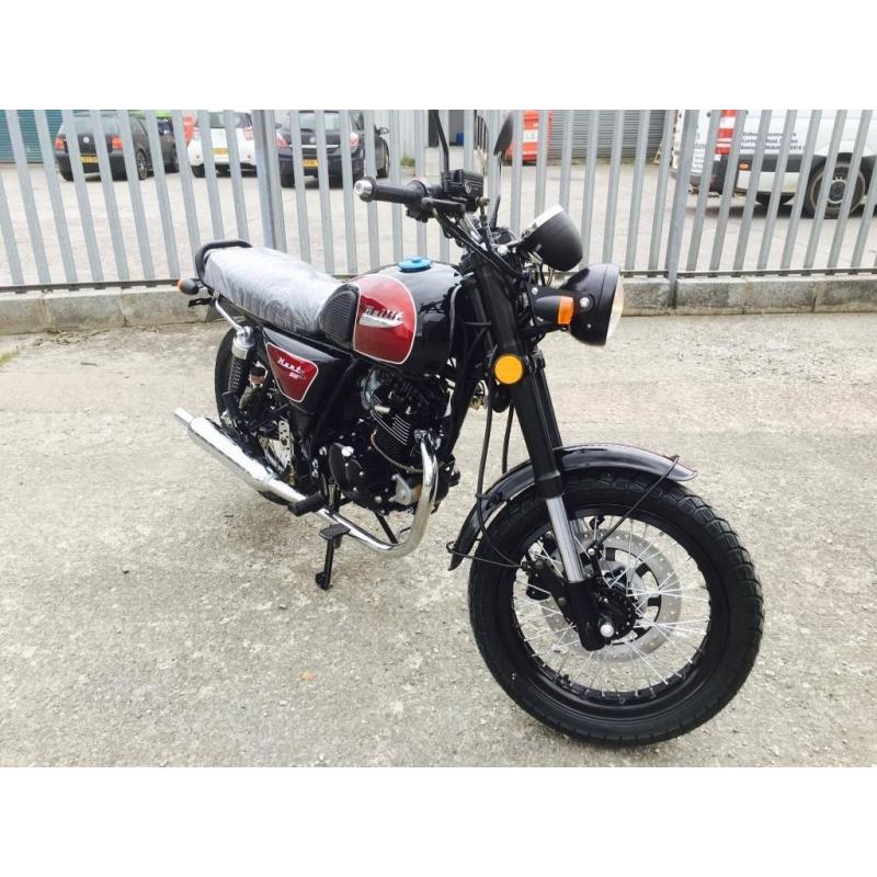 New Bullit Hunt S Bordeaux 125cc Motorcycle - 2 Year Parts Warranty Finance - Available