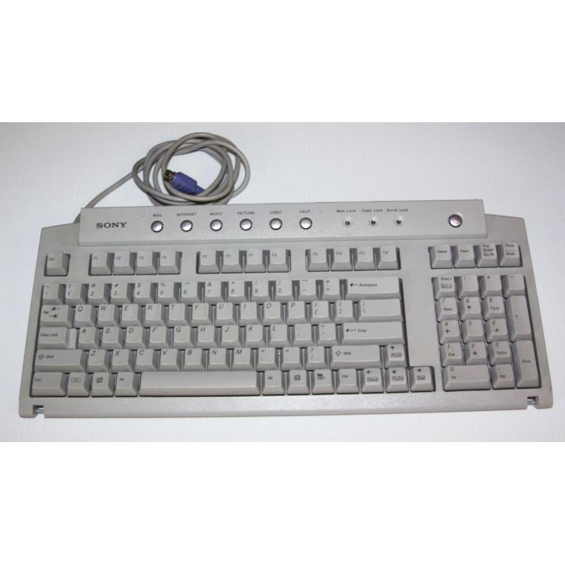 SONY VAIO PS/2 WIRED KEYBOARD (GRAY)--PCVA-KB1P/EA