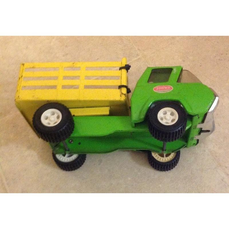 A vintage tonka truck