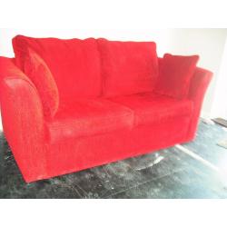 Sofa bed plush red, in excellent good clean condition and full working order.
