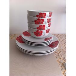 Poppy 12pce Dinner Set