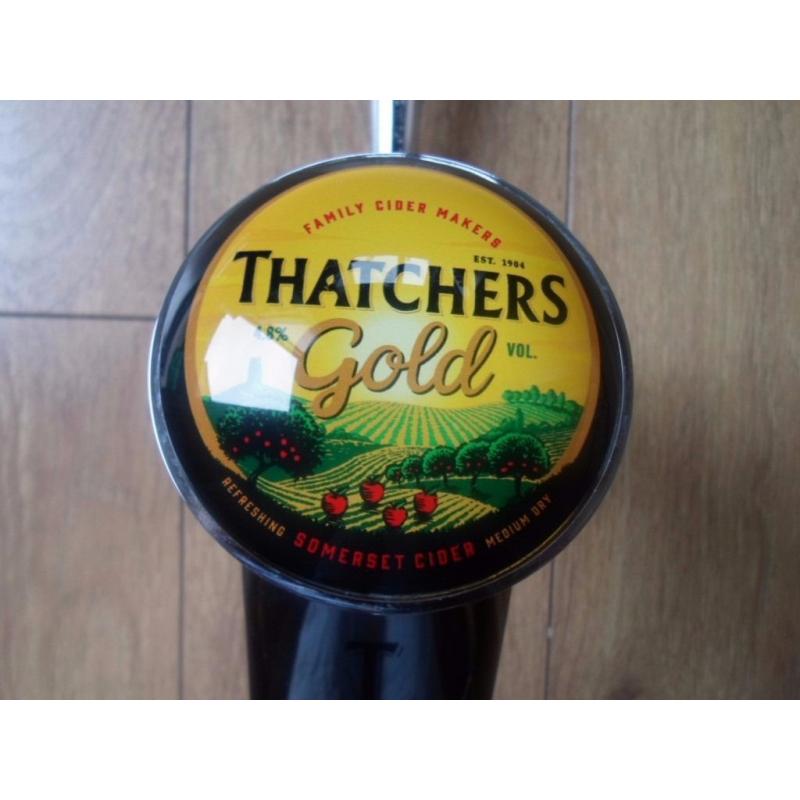 beer pump Thatchers gold cider beer font in chrome bargain