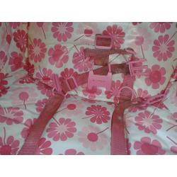 mothercare pink flowery high chair