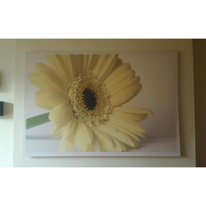 Canvas Yellow Flower