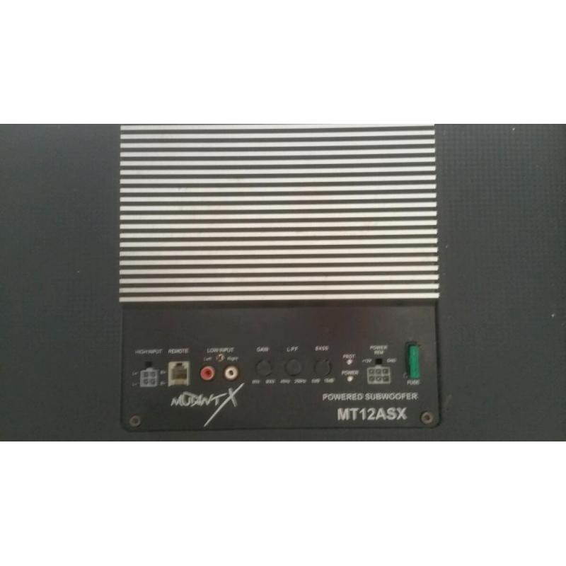 Mutant x subwoofer and cables
