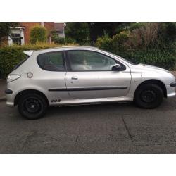 Peugeot 206 with12 months mot- needs new clutch -