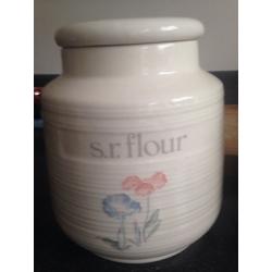 Large Pottery Cannisters