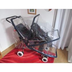 Silvercross Tandem pushchair. can be converted to a single pushchair.