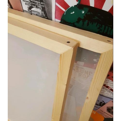 Silk screen printing meshed screens