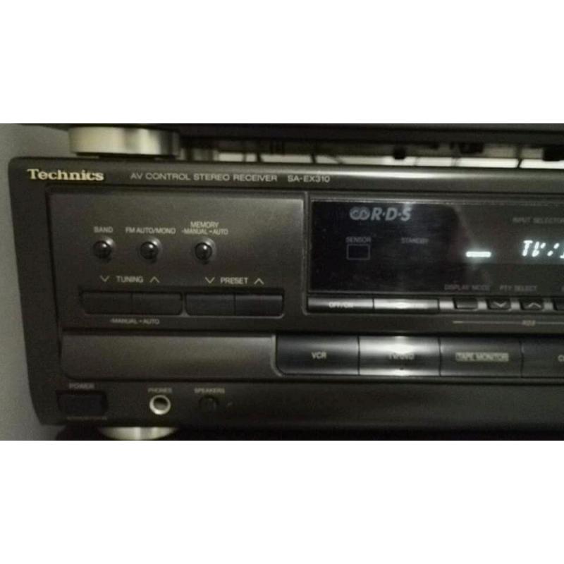 Technics SA-EX310 A/V Amplifier surround sound.