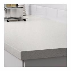 Ikea SÄLJAN Worktop, white stone effect, Length: 186cm, Depth: 63.5cm, Thickness: 3.8cm