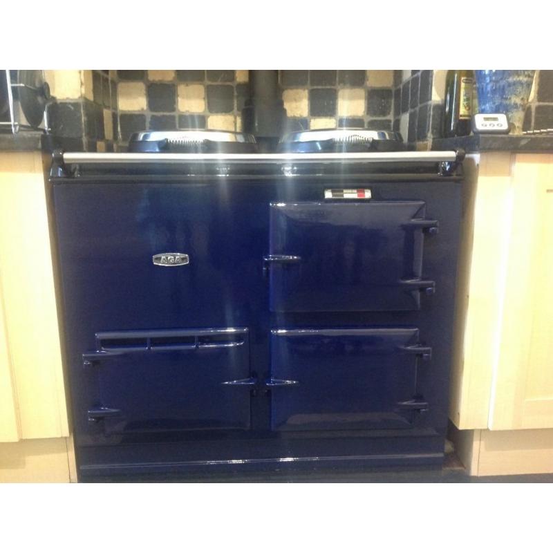 AGA 2 oven gas-fired range - midnight blue