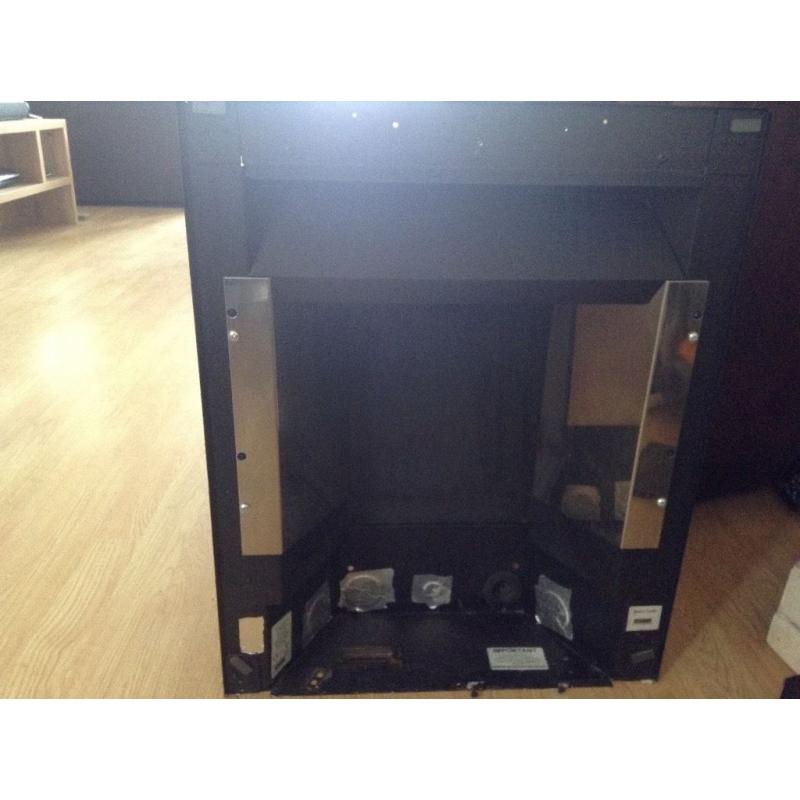 Asaba Contempory Inset Slimline Gas Fire with Pebbles