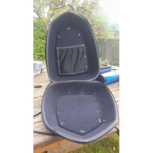 Black soft motorcycle top box
