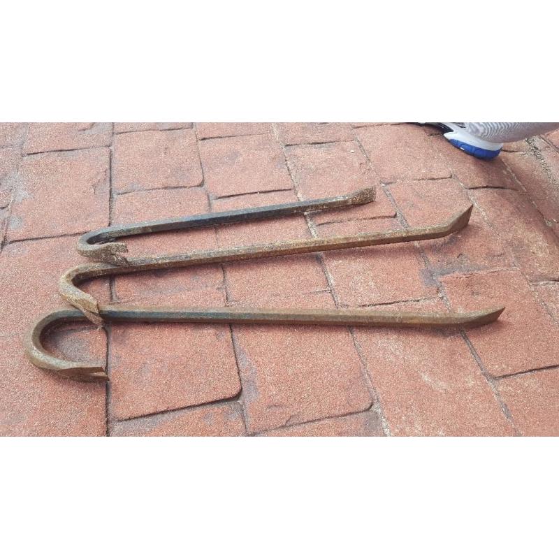 3 Crowbars varying lengths sold together or separately