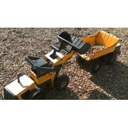 2 Tonka Toys. Dumper Truck & Articulated Loader