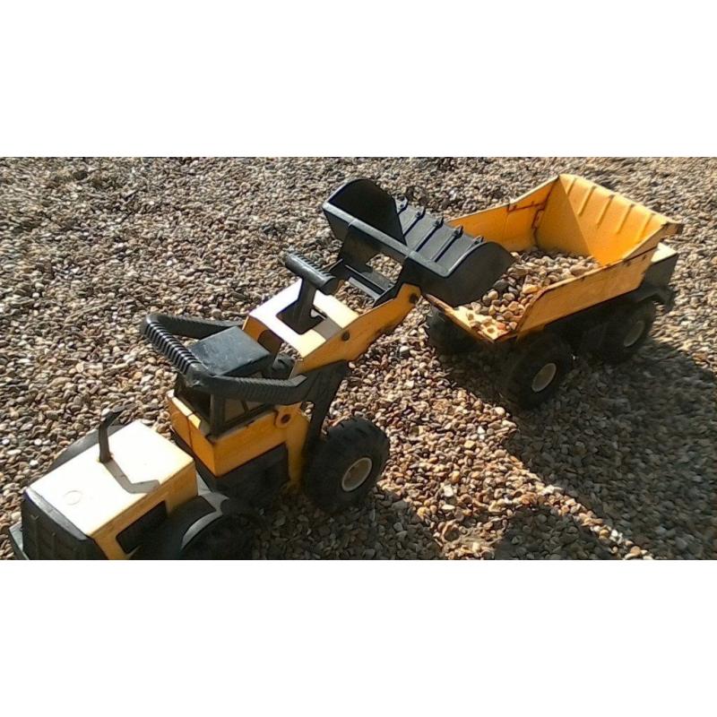 2 Tonka Toys. Dumper Truck & Articulated Loader