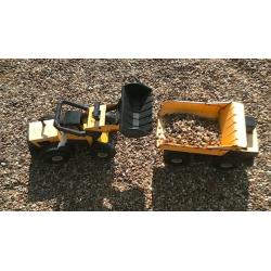 2 Tonka Toys. Dumper Truck & Articulated Loader