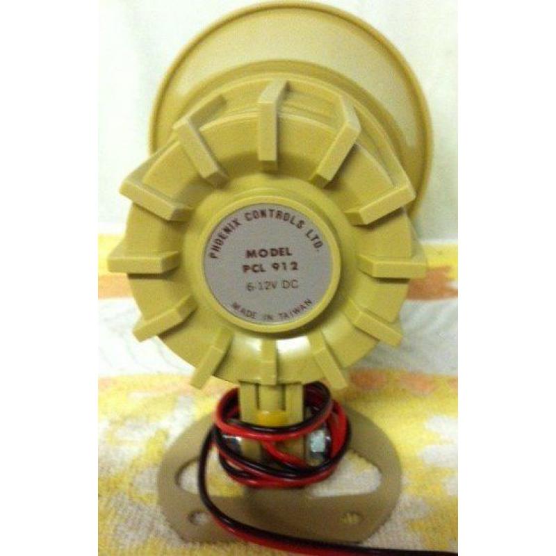 2 x pcs TWO TONE SOUNDER HORN WILL WORK ON 6V TO 12V SUPPLY